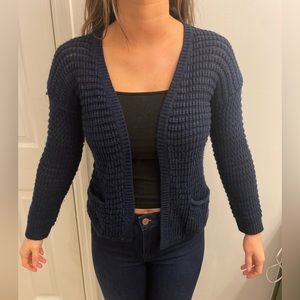 Navy blue cardigan